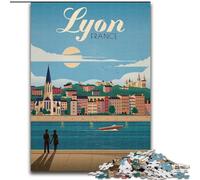 Puzzles pour Adultes et Adolescents Puzzle Lyon, Jeux éducatifs, décoration d'intérieur, idéal comme Cadeau pour Toute la Famille 26x38cm