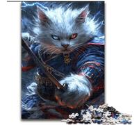 Puzzles pour Adultes et Adolescents Puzzle Ninja Cat, éducatif et idéal comme Cadeau pour Toute la Famille (Taille 26x38cm)