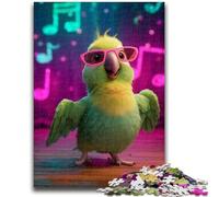 Puzzles pour Adultes et Adolescents, Puzzle Perroquet Chanteur, Jeu éducatif, défi, décoration d'intérieur Unique et Cadeaux 50x75cm