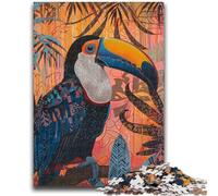 Puzzles pour Adultes et Adolescents, Puzzle Perroquet de la forêt Tropicale, Jeu Stimulant pour Tous, pour Femmes, Cadeaux pour Hommes 26x38cm