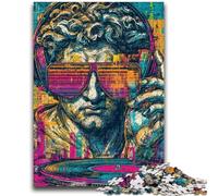 Puzzles pour Adultes et Adolescents Puzzle Pop-Art Statue de David de Michel-Ange Convient aux Enfants de 14 Ans et Plus Jeux familiaux Offrez des Cadeaux pour Toute la Famille 26x38cm