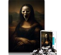 Puzzles pour Adultes et Adolescents, Puzzle Squelette de la Joconde, Jeu Stimulant, idéal comme Cadeau pour Toute la Famille (75x50cm)