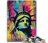 Puzzles pour Adultes et Adolescents Puzzle Statue de la Liberté Convient aux 14 Ans et Plus Jeux familiaux Offrez des Cadeaux pour Toute la Famille 50x75cm