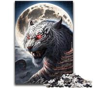 Puzzles pour Adultes et Adolescents, Puzzle Tigre Blanc, Jeu Stimulant, Jouets à Offrir en Cadeau pour Toute la Famille, à partir de 14 Ans, 50x75cm