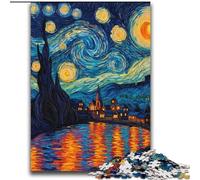 Puzzles pour Adultes et Adolescents, Puzzle Van Gogh, Ciel Nocturne, Jouets éducatifs, Jeux familiaux, renforce l'amour Entre Couples, 70x100cm