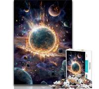 Puzzles pour Adultes et Adolescents, Puzzle Voie lactée, Univers, Galaxie, Jouets de Divertissement Familial avec Affiche et fiche de Questions Assorties (38x26cm)