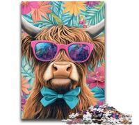 Puzzles pour Adultes et Adolescents Puzzle Yak en Vacances pour 14 Ans et Plus Jeu de défi Unique Jeux de Famille Cadeaux d'anniversaire de Noël 50x75cm