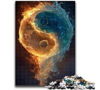 Puzzles pour Adultes et Adolescents, Puzzle Yin et Yang pour 14 Ans et Plus, Jeu de défi Unique, Jeux de Famille, Cadeaux d'anniversaire de Noël 38x26cm