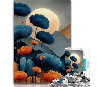 Puzzles pour Adultes et Adolescents, Puzzles à Fleurs, Peinture à l'huile, Aide Le Cerveau à exercer des Jouets addictifs pour cultiver la Patience, Collection d'artistes, Beaux-Arts 50x75cm