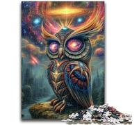 Puzzles pour Adultes et Adolescents, Puzzles animaliers fantastiques, Hibou, Jeu de Quiz, idéal comme Cadeau pour Toute la Famille, 50x75cm