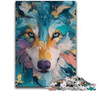Puzzles pour Adultes et Adolescents, Puzzles animaliers, Loup, Jouet éducatif et décompressant, Cadeau d'anniversaire, décoration Murale, 50x75cm