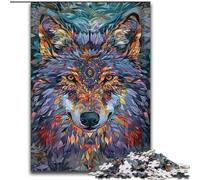 Puzzles pour Adultes et Adolescents, Puzzles animaliers représentant des Loups, Jeux Amusants en Famille, idéal comme Cadeau pour Toute la Famille (Taille 26x38cm)