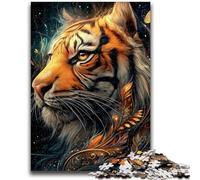 Puzzles pour Adultes et Adolescents, Puzzles animaliers, Tigre, Art, pour Les 14 Ans et Plus, Jeux éducatifs pour Adultes et Adolescents, Illustration, Cadeau, 26x38cm