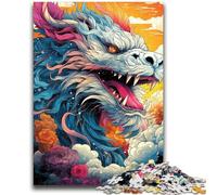 Puzzles pour Adultes et Adolescents, Puzzles Animaux, Dragon coloré, Jouets éducatifs, Jeux familiaux, renforce l'amour Entre Couples, 26x38cm