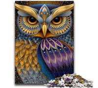 Puzzles pour Adultes et Adolescents, Puzzles Animaux fantastiques, Hibou, Anti-Stress, défi Difficile, à Offrir en Cadeau à Toute la Famille, 50x75cm