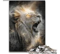 Puzzles pour Adultes et Adolescents, Puzzles Animaux, Lion, Art, Jouets, Chaque pièce est Unique - Jeu Familial Stimulant pour Les 14 Ans (Taille 50x75cm)