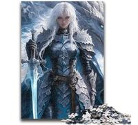 Puzzles pour Adultes et Adolescents, Puzzles, Anime, Fille, Dragon, défi d'intelligence cérébrale, Jouets addictifs, Cadeau d'anniversaire, décoration Murale, 26x38cm
