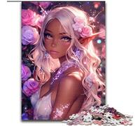 Puzzles pour Adultes et Adolescents, Puzzles animés Elfe Fille, éducatifs et éducatifs, idéal comme Cadeau pour Toute la Famille (Taille 50x75cm)