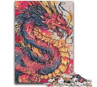 Puzzles pour Adultes et Adolescents, Puzzles Aquarelle Dragon pour Les 14 Ans et Plus, Jeu intellectuel, Cadeaux d'anniversaire de Noël 26x38cm