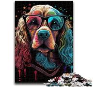 Puzzles pour Adultes et Adolescents Puzzles Art Chiens colorés pour et à partir de 14 Ans Jouets de Jeu Car C'est idéal comme Cadeau pour Toute la Famille 50x75cm