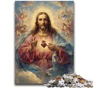Puzzles pour Adultes et Adolescents Puzzles Art de Jésus pour et à partir de 14 Ans Jouets de Jeu Car il est idéal comme Cadeau pour Toute la Famille 38x26cm