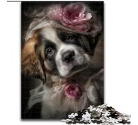 Puzzles pour Adultes et Adolescents, Puzzles artistiques, Chien, Jouets éducatifs, décoration Murale Anti-Stress (Taille 26x38cm)