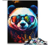 Puzzles pour Adultes et Adolescents, Puzzles artistiques, Panda néon, Jeu Stimulant, Jouets, Cadeaux pour Toute la Famille, à partir de 14 Ans, 70x100cm