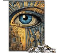 Puzzles pour Adultes et Adolescents, Puzzles aux Yeux psychédéliques, Jouets de Jeu, Chaque pièce est Unique - Jeu Familial Stimulant et Amusant pour Les 14 Ans (Taille 26x38cm)