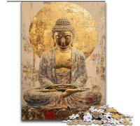 Puzzles pour Adultes et Adolescents, Puzzles Bouddha Art, Jouet éducatif et décompressant, Cadeau d'anniversaire, Cadeaux, décoration Murale (Taille 50x75cm)
