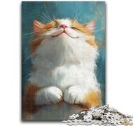 Puzzles pour Adultes et Adolescents Puzzles Chat Abstrait Design Vibrant et Unique Expérience de Puzzle relaxante et stimulante 50x75cm