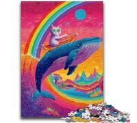 Puzzles pour Adultes et Adolescents, Puzzles Chats et Baleines, Anti-Stress, défi Difficile, à Offrir en Cadeau à Toute la Famille, 50x75cm