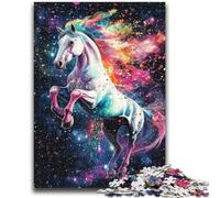 Puzzles pour Adultes et Adolescents, Puzzles Cheval Arc-en-Ciel pour 14 Ans et Plus, Jeux éducatifs pour Adultes et Adolescents, Illustration, Cadeau 50x75cm