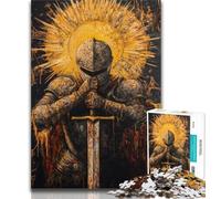 Puzzles pour Adultes et Adolescents, Puzzles Chevaliers médiévaux, Jouets éducatifs, Anti-Stress, renforce l'amour Entre Couples (75x50cm)