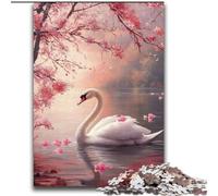 Puzzles pour Adultes et Adolescents, Puzzles, Cygne Blanc, Jouets éducatifs, Jeux familiaux, renforce l'amour Entre Couples, 70x100cm