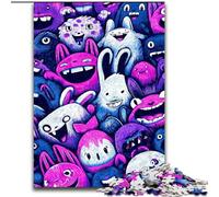 Puzzles pour Adultes et Adolescents, Puzzles d'art de Lapin, Jeu de Quiz pour renforcer l'amour Entre Couples, pour Les Adolescents de 14 Ans et Plus (Taille 50x75cm)