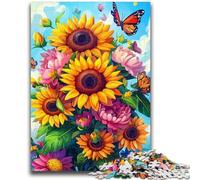 Puzzles pour Adultes et Adolescents, Puzzles d'art Floral pour Les 14 Ans et Plus, Jeux éducatifs pour Adultes et Adolescents, Illustration Cadeau 26x38cm