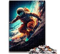 Puzzles pour Adultes et Adolescents, Puzzles d'astronautes surfeurs, Jeu éducatif et Stimulant pour Toute la Famille, pour Anniversaire et Noël, 50x75cm