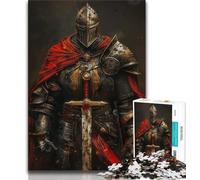 Puzzles pour Adultes et Adolescents, Puzzles de Chevalier médiéval, Peinture guerrière, Jeu Stimulant, idéal comme Cadeau pour Toute la Famille (38x26cm)