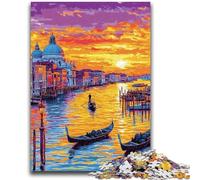 Puzzles pour Adultes et Adolescents, Puzzles de Venise, Peinture à l'huile, pour 14 Ans et Plus, Jeu de défi Unique, Jeux en Famille, Cadeaux de Noël et d'anniversaire, 38x26cm