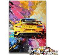 Puzzles pour Adultes et Adolescents, Puzzles de Voiture de Sport, Peinture à l'huile, Jeu de Quiz, pour renforcer l'amour Entre Couples, pour Les Adolescents de 14 Ans et Plus, 50x75cm