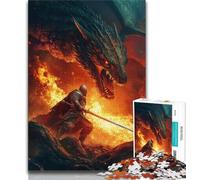 Puzzles pour Adultes et Adolescents, Puzzles Dragon Fantastique, Jouets éducatifs, Anti-Stress, renforce l'amour Entre Couples (75x50cm)