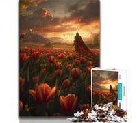 Puzzles pour Adultes et Adolescents, Puzzles du Puissant Chevalier médiéval, Jeu Familial éducatif, idéal pour la décoration de Bureau (38x26cm)