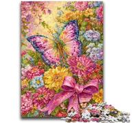 Puzzles pour Adultes et Adolescents, Puzzles, Fleurs et Papillons, Jeu Stimulant, Jouets à Offrir en Cadeau à Toute la Famille, à partir de 14 Ans, 50x75cm