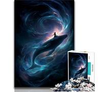 Puzzles pour Adultes et Adolescents Puzzles Galaxy Whale pour Adolescents, Anti-Stress, défi Difficile, Cadeaux du Père Noël Secret (Taille 38x26cm)