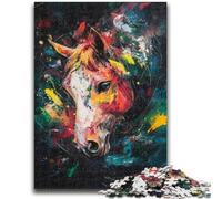 Puzzles pour Adultes et Adolescents, Puzzles Graffiti Cheval, Jeu Stimulant pour Tous, pour Femmes, Cadeaux pour Hommes 50x75cm