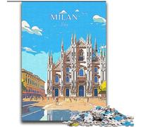 Puzzles pour Adultes et Adolescents, Puzzles Italie, Milan, Voyage, Jeux éducatifs, décoration d'intérieur, idéal comme Cadeau pour Toute la Famille, 70x100cm