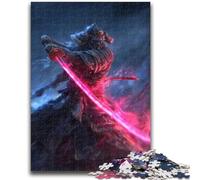 Puzzles pour Adultes et Adolescents, Puzzles Japonais néon Ninja, défi d'intelligence cérébrale, Jouets addictifs, Cadeaux d'anniversaire, décoration Murale 26x38cm