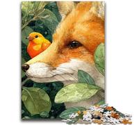 Puzzles pour Adultes et Adolescents, Puzzles Jungle Fox, Jouets éducatifs, Anti-Stress, décoration d'intérieur Unique et Cadeaux 50x75cm