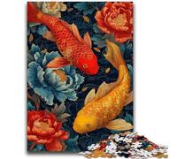 Puzzles pour Adultes et Adolescents, Puzzles Koi Japonais pour Les 14 Ans et Plus, Jeux éducatifs pour Adultes et Adolescents, Illustration, Cadeau 50x75cm