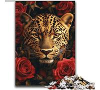 Puzzles pour Adultes et Adolescents, Puzzles, léopard, Rose, Jouets éducatifs, Jeux familiaux, renforce l'amour Entre Couples, 70x100cm